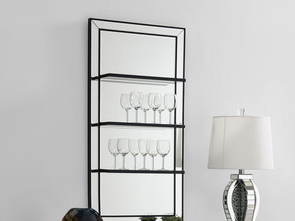 Cardinal - 3 Shelf Wall Mirror - Silver