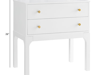 Alonso - 2 Drawer Nightstand - White