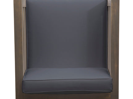 Outdoor Acacia Wood Patio Chair With Fabric Cushion