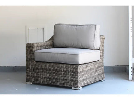 Chic Wide Outdoor Loveseat With Cushions