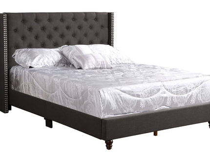Nailhead Bed Transitional Vibrant