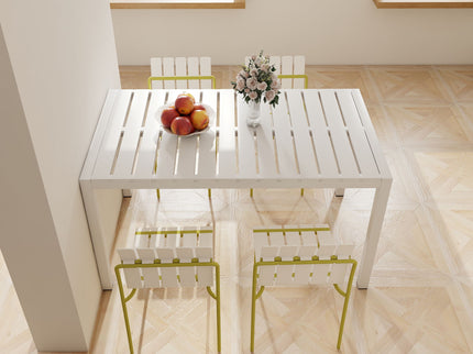 4 Piece Set Of Modern Color Block Designed Single Chairs