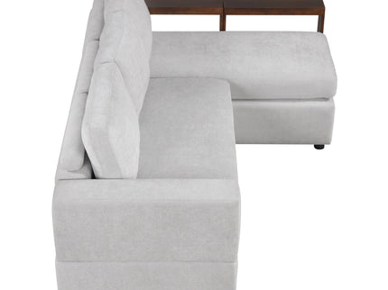 Sectional Sofa Upholstered Sofa Couch With Reversible Armrests For Living Room