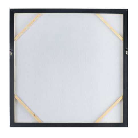 Modern Oil Painting, Square Framed Wall Art For Living Room Dining Room Office - Multicolor