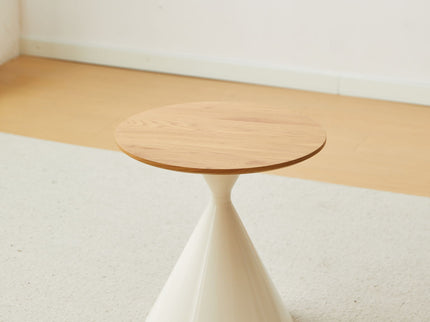 Round Coffee Table - Brown / White