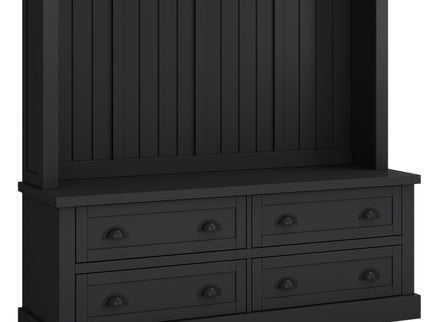 Hall Tree With 4 Drawers, Coat Rack With 6 Hooks