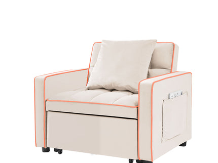 Modern 3 In 1 Sofa Bed Chair, Adjustable Recliner