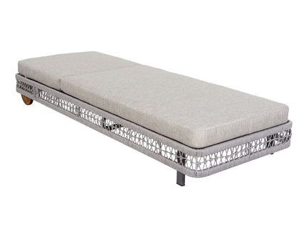 Outdoor Chaise Lounge & Wheels, 5 Position Adjustable Backrest
