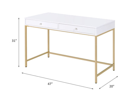 Ottey - High Gloss Writing Desk