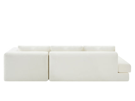 L-Shaped Modular Sofa With Double Layer Cushion