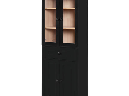 Bathroom Storage Cabinet, Adjustable Shelves & Drawer, Freestanding Tower