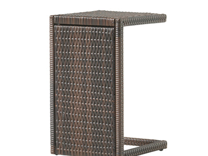 Bucharest - End Table C Shaped Side Table Rattan - Brown