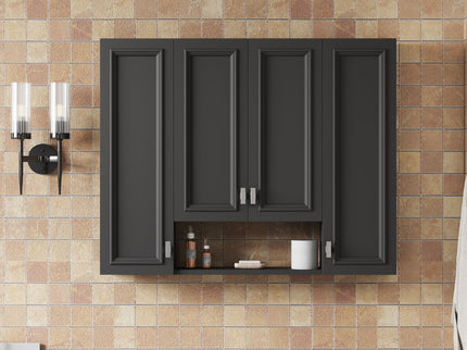 Wall Mounted Bathroom Cabinet With 5 Adjustable Shelves
