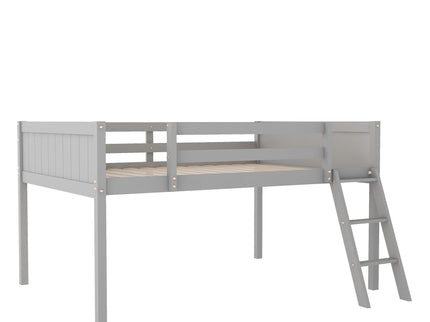 Low Loft Bed With Adjustable Ladder