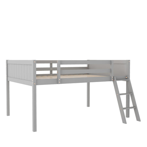 Low Loft Bed With Adjustable Ladder