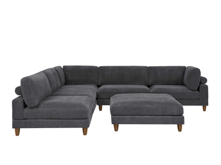 Modern Modular Sectional With Adjustable Back Support