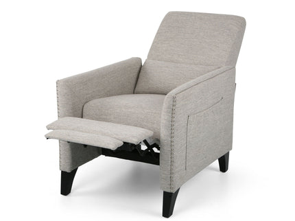 Kiersten - Contemporary Fabric Pushback Recliner