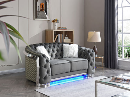 Loveseat With Flared Arms