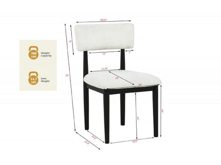 Contemporary Upholstered Dining Chairs (Set of 2)
