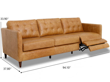 Christopher - Electric Inclining Sofa Left Facing - Tan