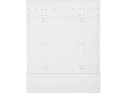 5 In 1 Entryway Bench With Coat Rack, 7 Sturdy Hooks, 2 Spacious Drawers And Adjustable Shelves