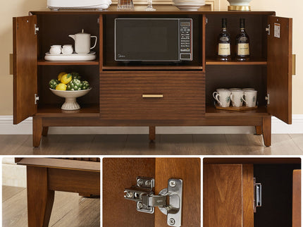 TV Stand With Drawer And Cabinets - Brown
