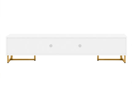 TV Media Console Table, TV Stand With Storage For Living Room - White