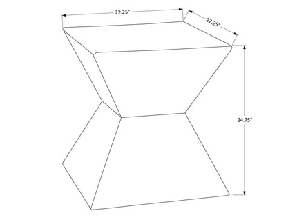 Contemporary Accent Table For Indoor Or Outdoor Use