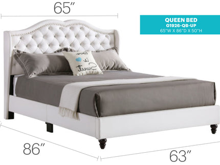 Upholstered Bed Transitional