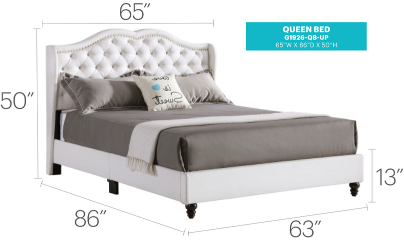 Upholstered Bed Transitional