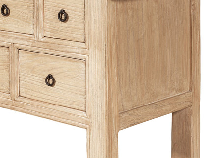Bellamy Heritage - 11 Drawer Table With Open Base - Brown