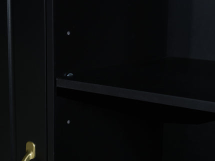 Freestanding Tall Storage Cabinet With 2 Tilt Out Hampers