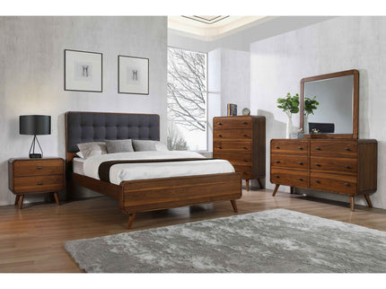 Carson Carrington - Platform Bed With Tufted Upholstery