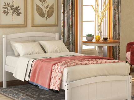 Platform Bed & Headboard, Footboard And Wood Slat Support