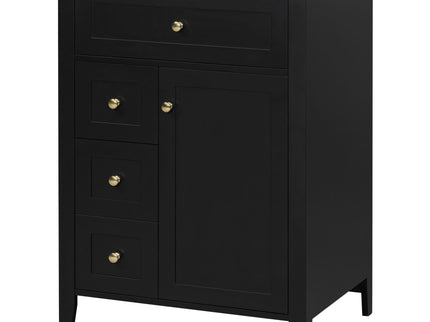Modern Black Bathroom Vanity With Sink