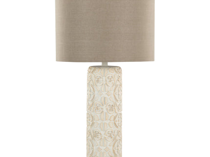 Charlotte - Contemporary Table Lamp (Set of 2) - Taos Brown / Beige