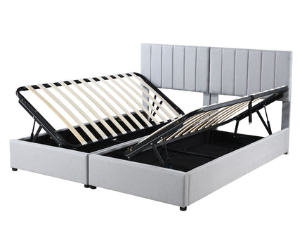 Upholstered Platform Bed With A Hydraulic Storage System