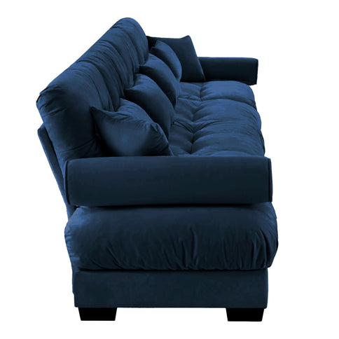 Super Comfort Oversized Modular Sectional Sofa, Deep Seat Convertible L Shaped Couch