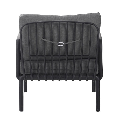 Outdoor Patio Club Chair, Waterproof Thick Cushion Deep Seating
