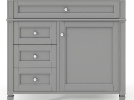 Bathroom Vanity With Mirror Cabinet, Storage Cabinet With 2 Soft Closing Doors And 4 Drawers, Undermount Sink