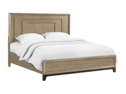 King Panel Bed - Brown