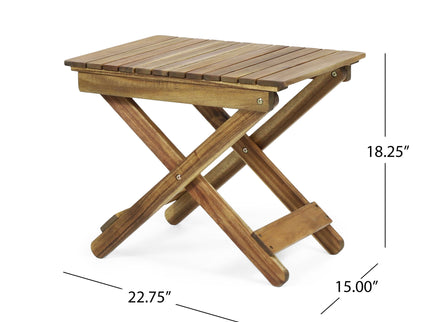 Outdoor Folding Wooden Side Table
