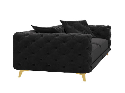 3 In 1 Convertible Sleeper, Deep Seat Pull Out Sofa Bed, Button Tufted