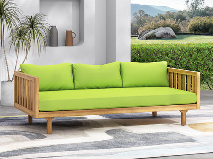 Claremont - 3 Seater Daybed Teak Acacia Wood Water Resistant Cushions