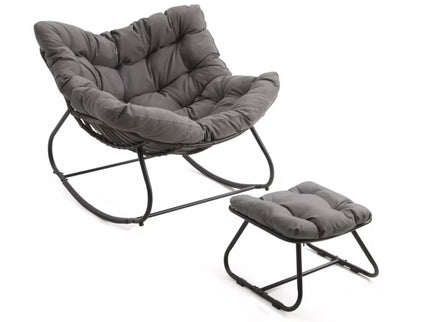 Egg Rocking Chair With Ottoman