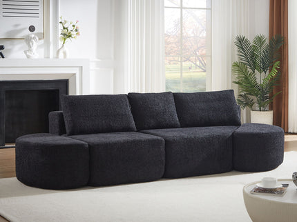 V - Shaped Modular Sofa Set With 3 Pillow