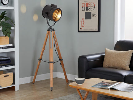 Ahoy - Industrial Floor Lamp - Natural / Antique