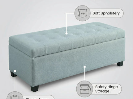 Elegant Tufted Storage Ottoman Bench