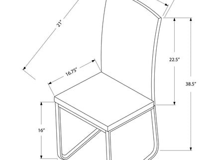 Dining Side Chair, Upholstered For Dining Room, Modern (Set of 2)