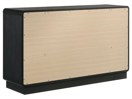 Burton - 6 Drawer Dresser Cabinet - Black